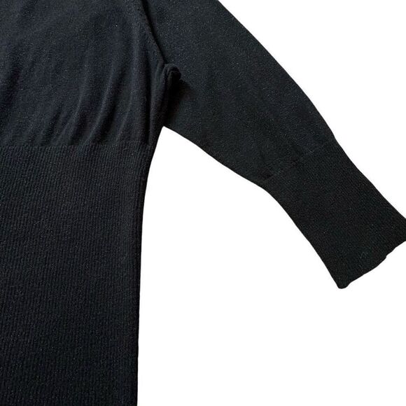 Torrid Metallic Sweater Knit Tunic Women’s 2X Black Sparkle Cut Out - Picture 11 of 12